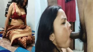 Dehati Beautiful Wife Giving Blowjob eating cum