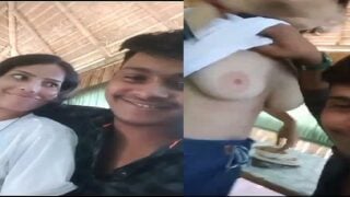 GF feeding boob in restaurant sex mms video