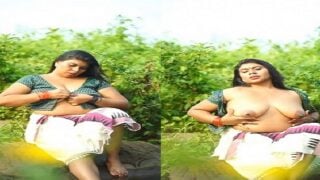 Mallu modeling actress open blouse big boobs