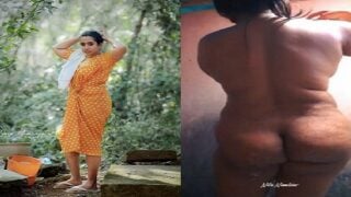 Most demanded mallu model village nude bath