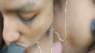 South Indian villge girl sucking dick in jungle