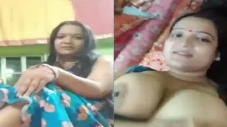 Bengali sex Boudi showing her globes and pussy