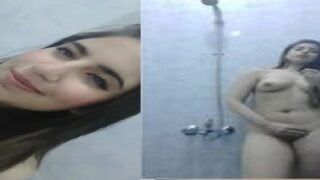Cute village girl nude show before bathing