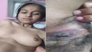 Hairy village pussy of a horny desi girlfriend