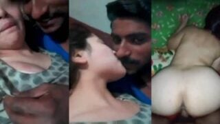 Shy muslim girl kissing and fucking maulana son at home