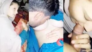 Village muslim hijab wife boobs sucking and foreplay sex